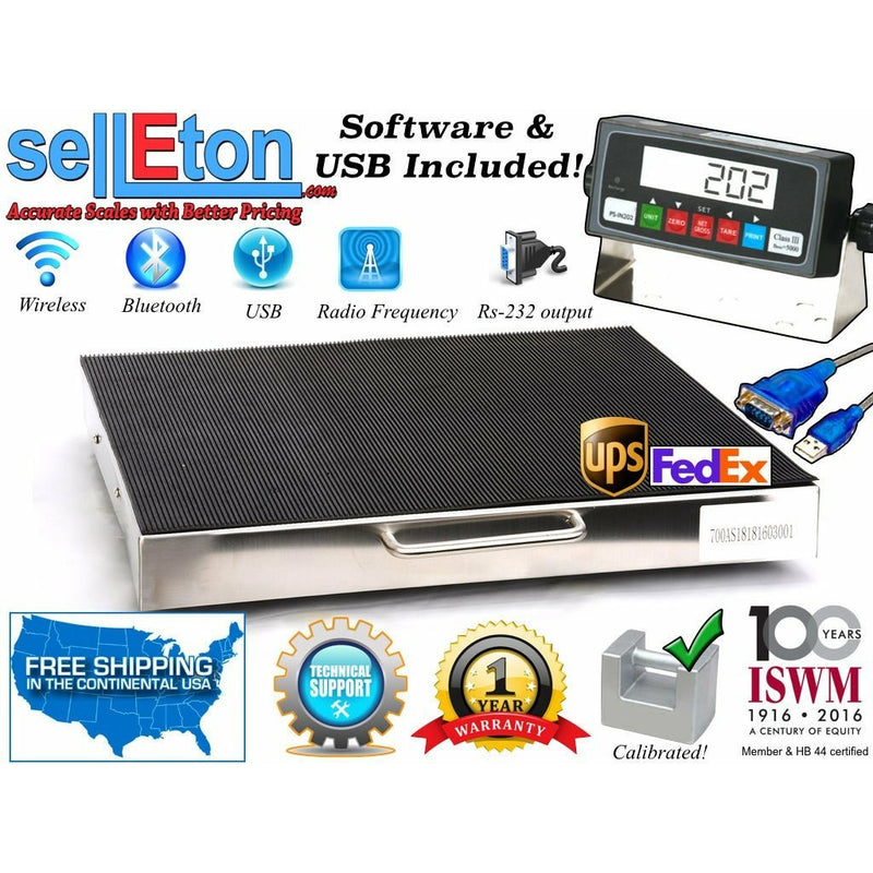 Multi-Purpose Smart Shipping Scale / Fed Ex & UPS ready/ table top  700 x .1 lb - SellEton Scales 