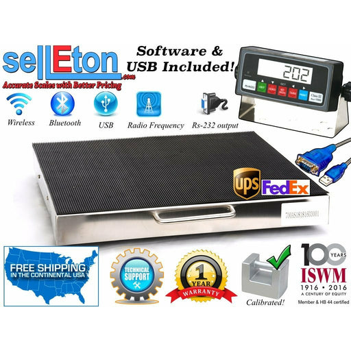 Multi-Purpose Smart Shipping Scale / Fed Ex & UPS ready/ table top  700 x .1 lb - SellEton Scales 