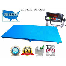 Load image into Gallery viewer, 72&quot; x 48&quot; ( 6&#39; x 4&#39;) Industrial Floor Scale with a Ramp l 2500 lbs x .5 lb - SellEton Scales 