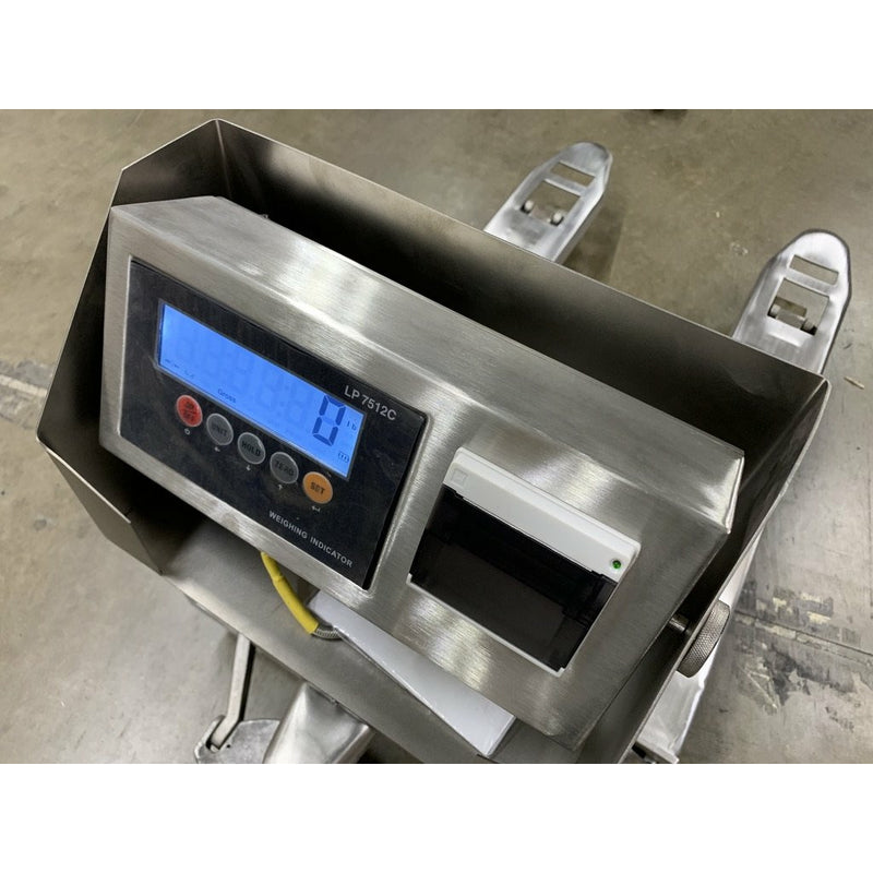 SL-3300-SS-PJP Pallet Jack Scale with Built-in Printer l 3300 lb Capacity