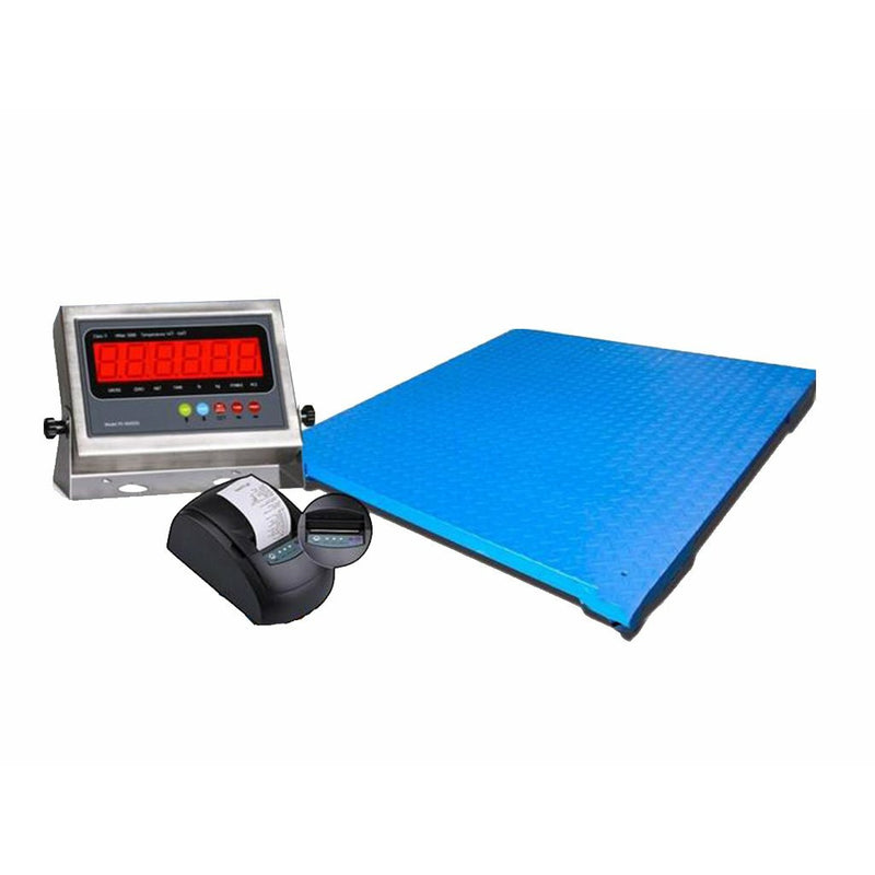 SellEton NEW NTEP 4' x 4' | 48" x 48" Industrial Floor scale with printer / 10,000 x 2 lb