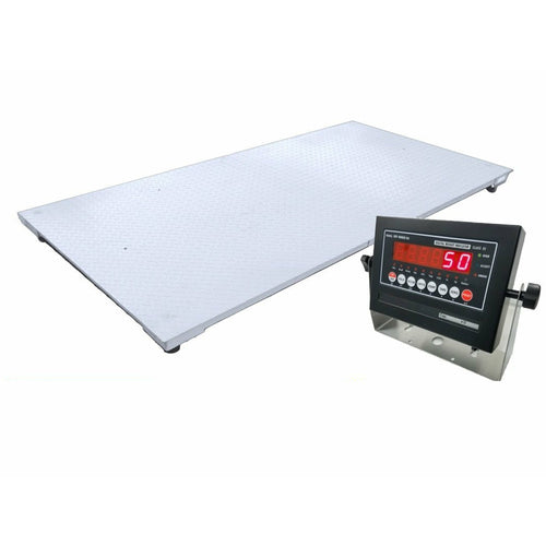 Global Industrial® Digital Floor Scale With LCD Indicator & Stand, 2,000 lb  x 1 lb