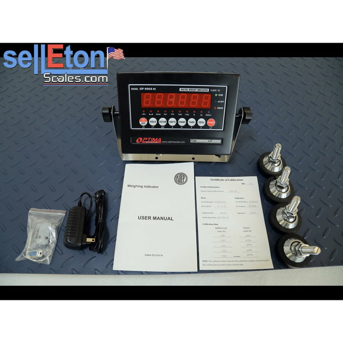 SellEton SL-800-3'x3' (36″ x 36″) NTEP (Legal for Trade) Heavy Duty Floor Scale | Capacity of 1000 lbs, 2500 lbs, & 5000 lbs | Industrial Scale