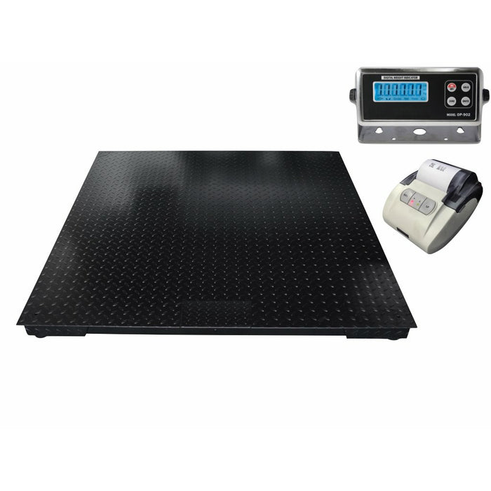SellEton 60" x 60" Floor Scale / Pallet size with indicator & printer