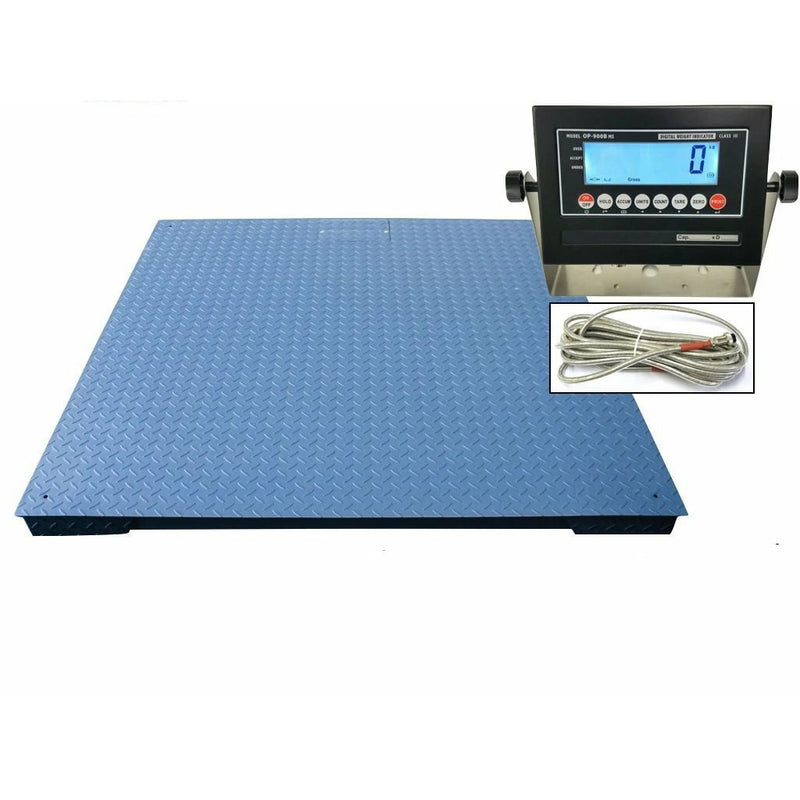 SellEton SL-700-7'x7' Heavy Duty Industrial Floor scale 84" x 84” | LCD display