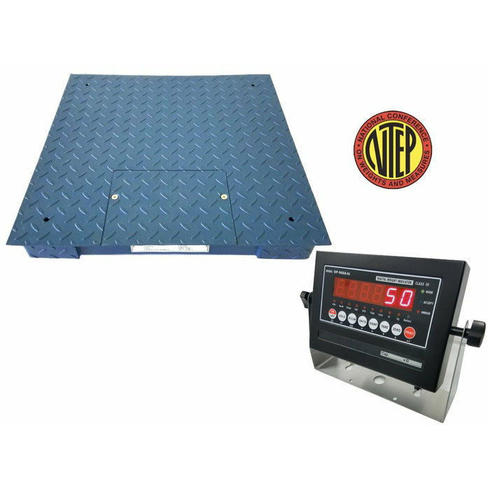 SellEton SL-800-2'x2' (24" x 24") NTEP Heavy Duty Floor Scale | Capacity of 1000 lbs, 2500 lbs, 5000 lbs, 10000 lbs & 20000 lbs | Industrial | Recycler