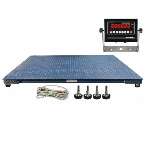 SellEton SL-700-7x7 Heavy Duty Industrial Floor scale 7’ x 7’ / 84” 10,000 lbs x 1 lb & LED display