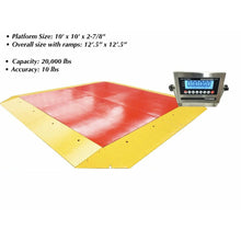 Load image into Gallery viewer, SellEton SL-960 Heavy Duty Ultra low Cargo Pancake Scale with Capacity of 20,000 lbs x 10 lb