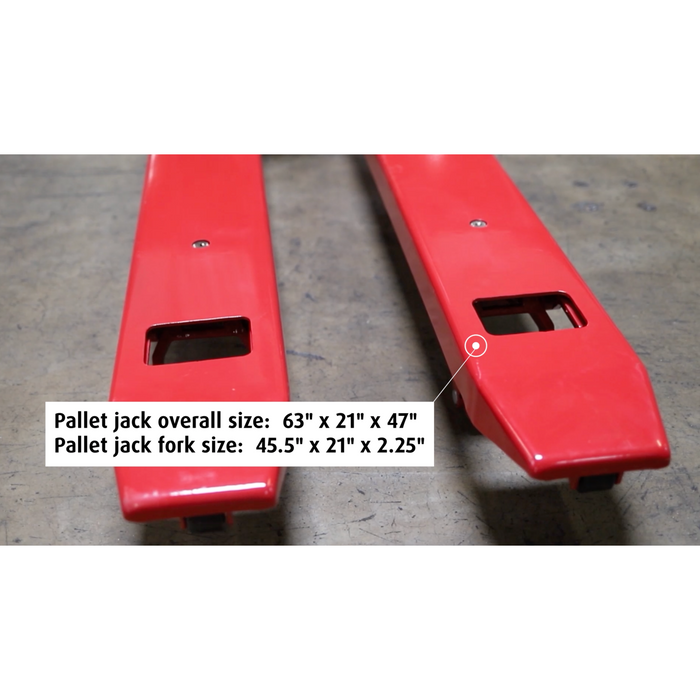 SL-5000-E-Narrow Pallet jack scale for European pallet or smaller pallets