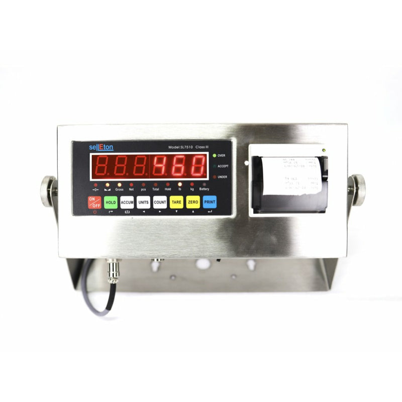SellEton SL-7510-SS-P & SL-7512-SS-P Stainless Steel Indicator with Printer