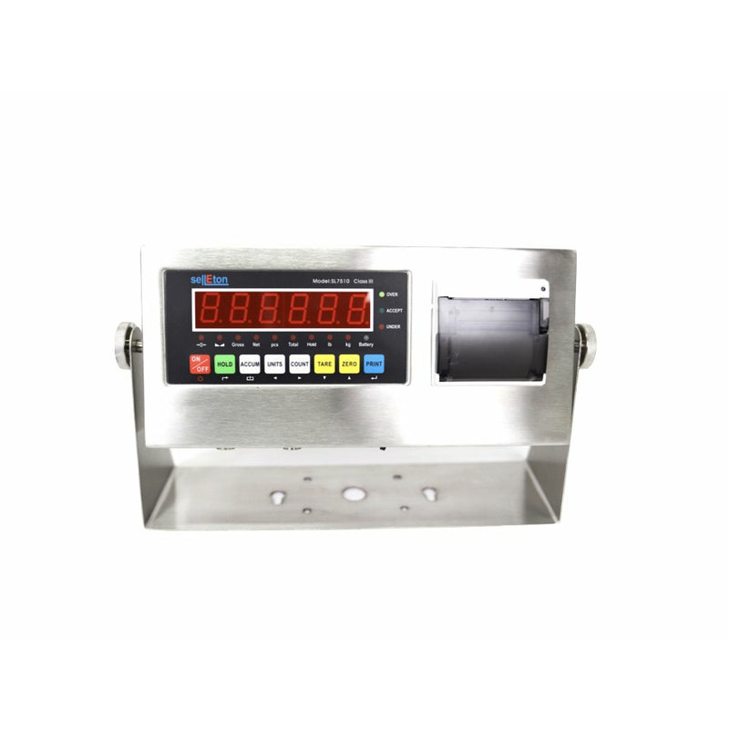 SellEton SL-7510-SS-P & SL-7512-SS-P Stainless Steel Indicator with Printer