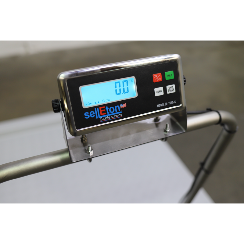 SL-Wheelchair-1k Aluminum Wheel Chair Drum Scale  1000 lb x .2 lb