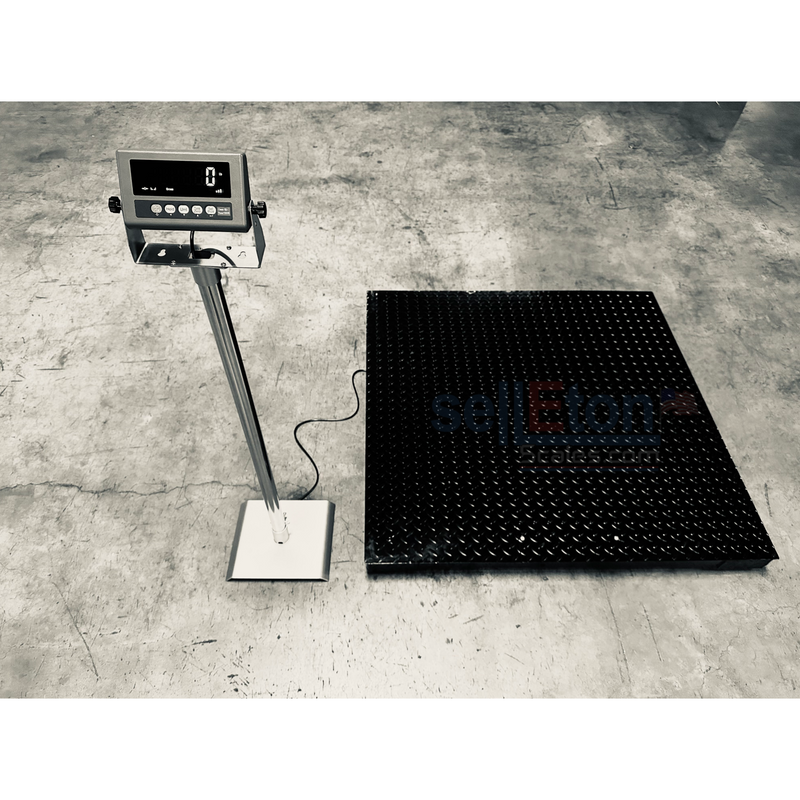 Selleton SL-7517-4x4 Industrial Floor Scale - Advanced Weighing Solution with Data Transfer, Alarm & Animal Weighing Features