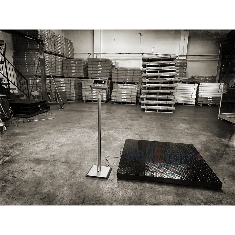 Selleton SL-7517-4x4 Industrial Floor Scale - Advanced Weighing Solution with Data Transfer, Alarm & Animal Weighing Features