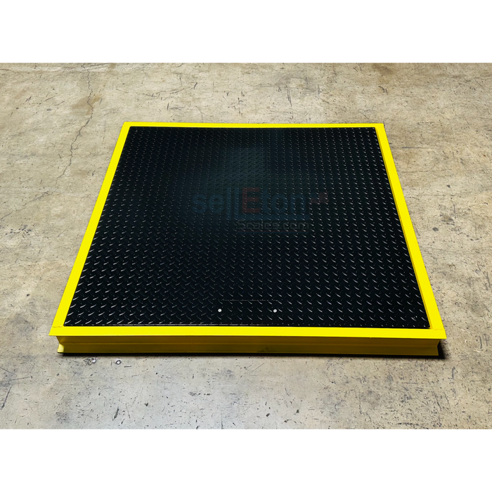 SellEton 48" x 48" ( 4' x 4' ) Floor Scale with Pit Frame, for above & in-ground use.
