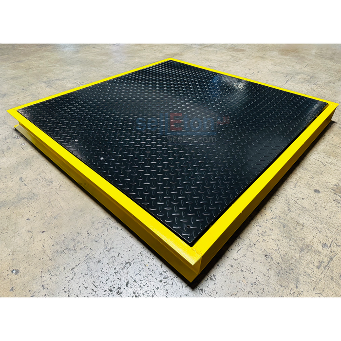 SellEton 48" x 48" ( 4' x 4' ) Floor Scale with Pit Frame, for above & in-ground use.