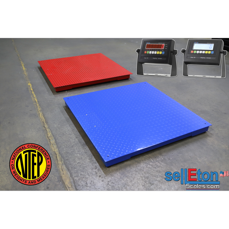SL-800-4x4-NTEP Industrial digital floor scale 48” x 48” Pallet size