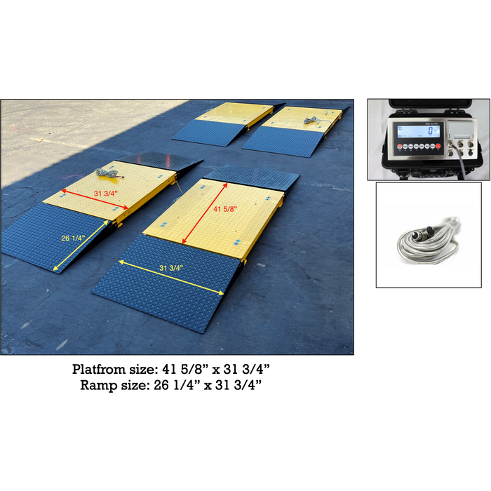 SL-928-4-HD-100k  Industrial weigh pad system for truck & axle weighing