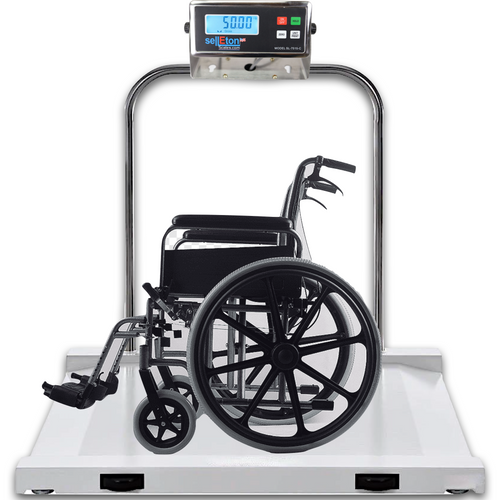SL-Wheelchair-1k Aluminum Wheel Chair Drum Scale  1000 lb x .2 lb