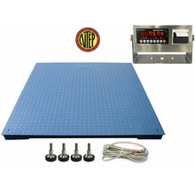 Load image into Gallery viewer, SellEton Heavy Duty Industrial Floor scale 7’ x 7’ / 84” 20,000 lbs x 5 lb + printer