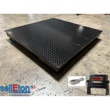 Load image into Gallery viewer, SL-900-4x4-20k NTEP Certified Industrial floor scale 48” x 48” ( 4’ x 4’ ) 20,000 lb Capacity x 5 lb
