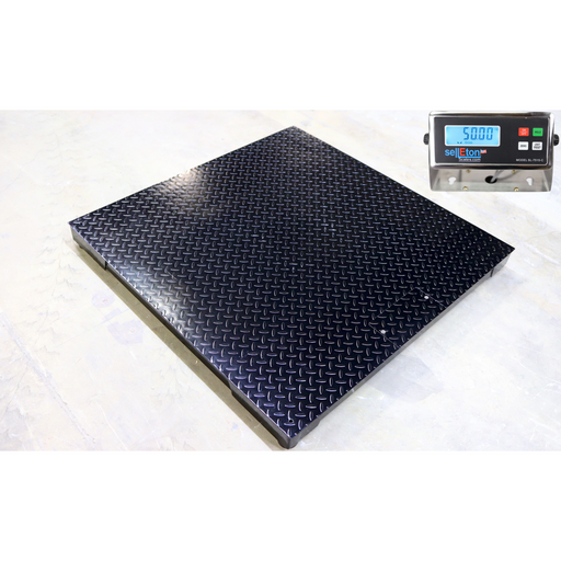 SL-700-3x3-NN Industrial Floor Scale with Metal Indicator – 36" x 36" (3' x 3') - view 2