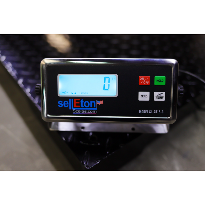 SL-700-3x3 | 36" x 36" | Industrial Floor Scale with Metal Indicator