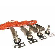 A set of SellEton GX-1-5k lb NTEP Shear Beam Load Cell Sensors, including load cells, cables, feet, and spacers, typically used for platform floor scales.